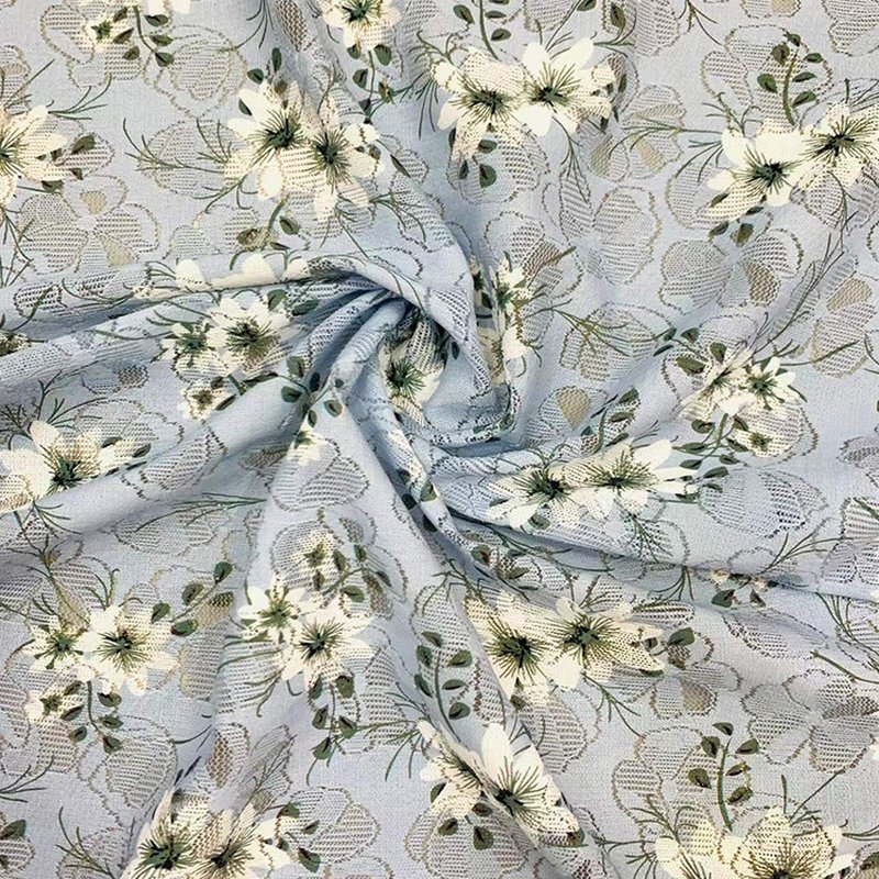Lace Fabric Printed Polyester Warp Knit for Women's Wear Wholesale Sup 5